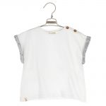 T-Shirt Cropped in Jersey Fiammato