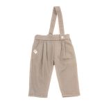 Pantaloni C/Bretella in Felpina