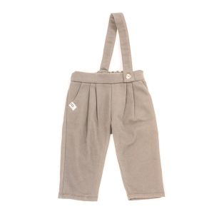 Pantaloni C/Bretella in Felpina