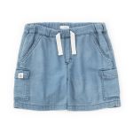 Bermuda Cargo in Denim Delavé