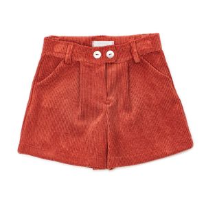 Pantaloncini in Velluto Stretch a Coste